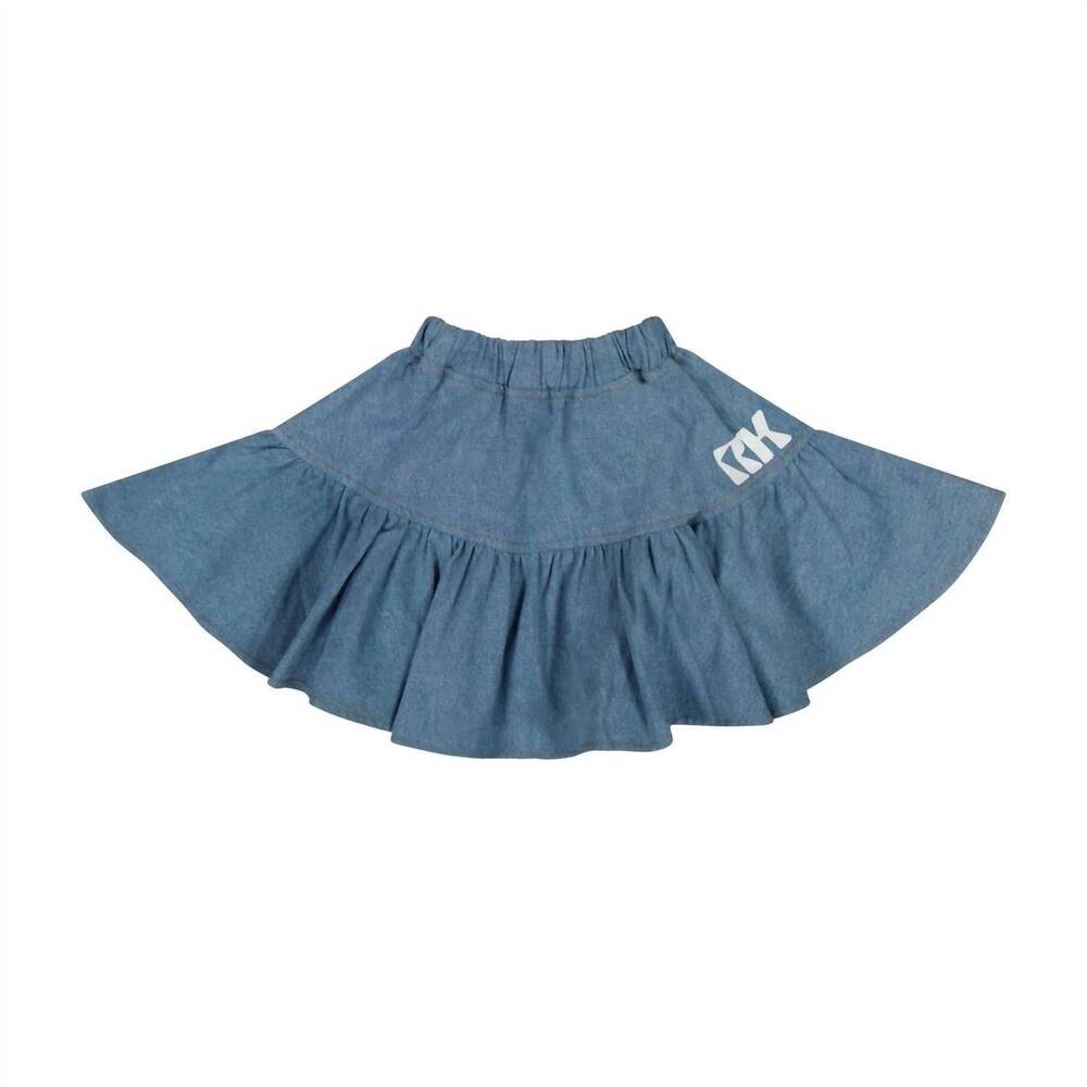 NEW RETROKID girls' hollis full skirt in denim